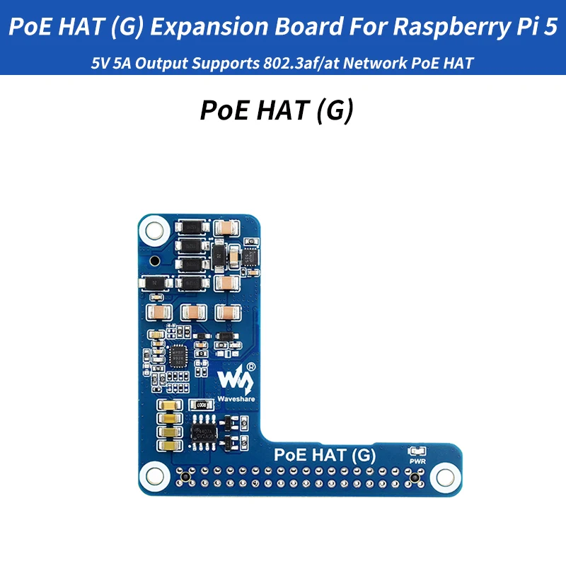 Плата расширения Raspberry Pi 5 Power Over Ethernet PoE HAT (G), выход 5 В, 5 А, поддержка сети 802.3af/at для Raspberry Pi 5
Плата расширения Raspberry Pi 5 Power Over Ethernet PoE HAT (G), выход 5 В, 5 А, поддержка сети 802.3af/at для Raspberry Pi 5
