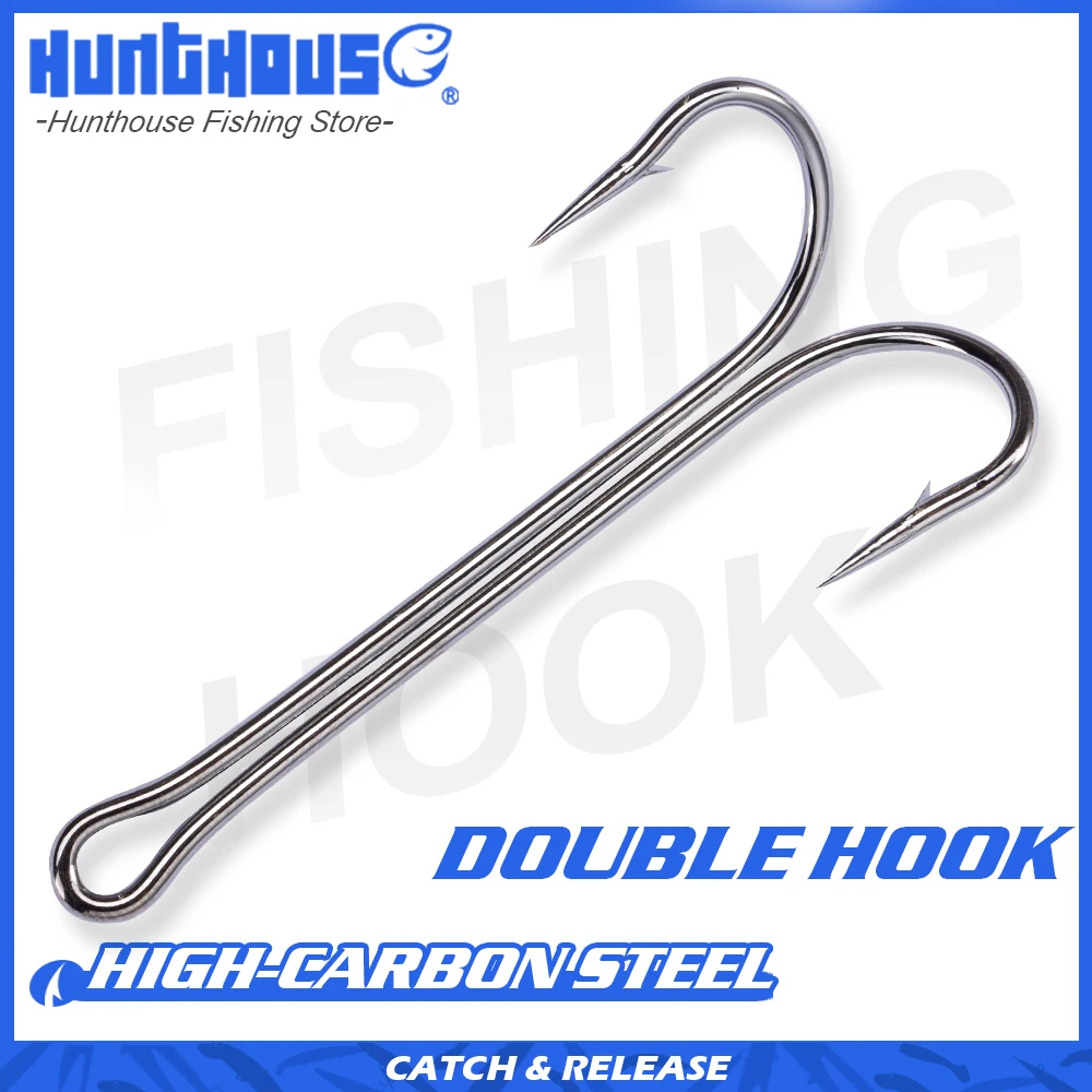 Hunthouse 2020 new fishing hooks Double Hook long high carbon steel fishing tackle different sizes equiped with soft lure
Hunthouse 2020 new fishing hooks Double Hook long high carbon steel fishing tackle different sizes equiped with soft lure