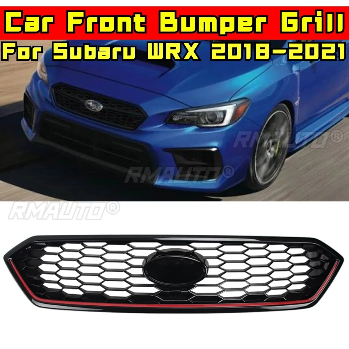 Решетка переднего бампера, совместимая с комплектом кузова Subaru WRX 2018-2021, гоночные грили, решетка, автомобильные аксессуары
Решетка переднего бампера, совместимая с комплектом кузова Subaru WRX 2018-2021, гоночные грили, решетка, автомобильные аксессуары