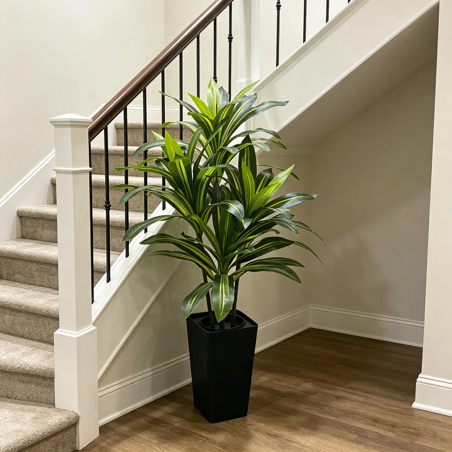 4/5/6 FT Artificial Plants Dracaena Tree 120cm, Large Artificial Dracaena Plant with Tall Planter, Tall Fake Floor Plant in Pot Indoor Decor, Fake Dracaena Tree for Home Living Room Office Decor
4/5/6 FT Artificial Plants Dracaena Tree 120cm, Large Artificial Dracaena Plant with Tall Planter, Tall Fake Floor Plant in Pot Indoor Decor, Fake Dracaena Tree for Home Living Room Office Decor