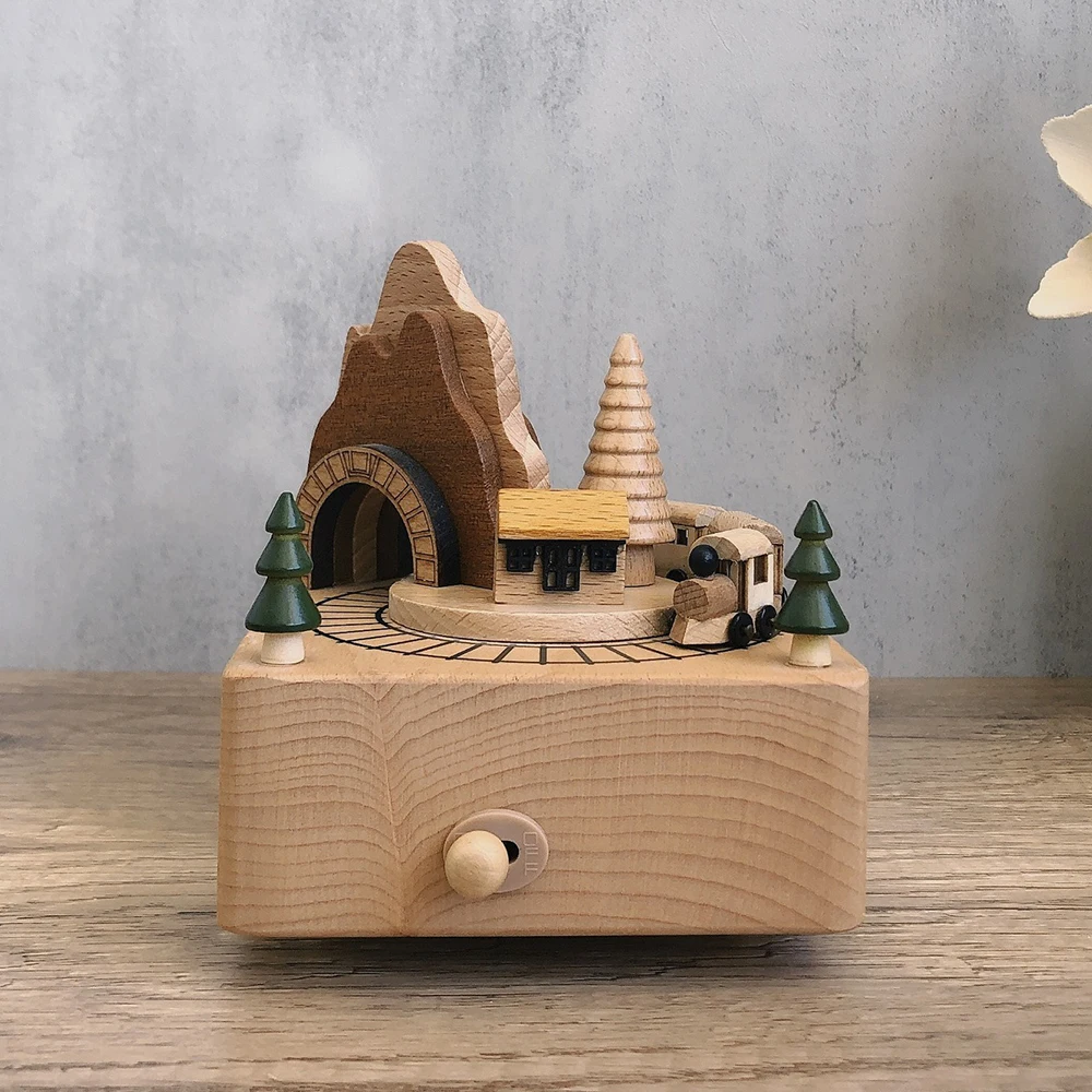 Деревянная музыкальная шкатулка Cave Train ручной работы из массива дерева, декор для дома, креативный подарок своими руками, свадебный сувенир, детская игрушка, подарок
Деревянная музыкальная шкатулка Cave Train ручной работы из массива дерева, декор для дома, креативный подарок своими руками, свадебный сувенир, детская игрушка, подарок