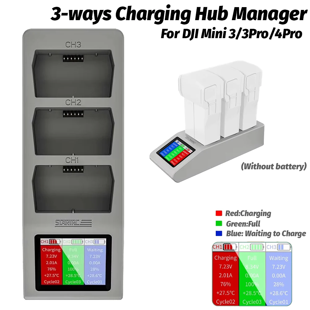 Charging Hub for Mini 4 PRO Drone Digital Display Butler Charger Flight Battery Fast Charge Charger For DJI Mini 3 Pro Charger
Charging Hub for Mini 4 PRO Drone Digital Display Butler Charger Flight Battery Fast Charge Charger For DJI Mini 3 Pro Charger