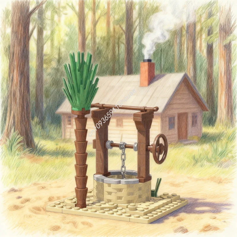 132 шт. MOC Star Battle Desert Village Well Модель Строительные блоки Рождественские подарки Строительство DIY Идея игрушек Творческое образование
132 шт. MOC Star Battle Desert Village Well Модель Строительные блоки Рождественские подарки Строительство DIY Идея игрушек Творческое образование