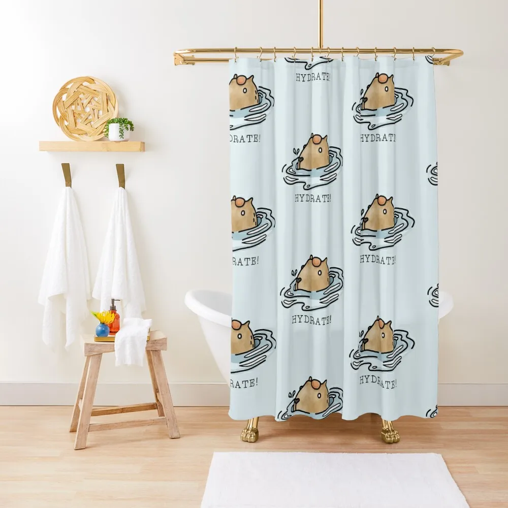 Capybara Hydrate Reminder Shower Curtain Waterproof Shower And Anti-Mold Bathroom Deco Modern Bathroom Accessories Curtain
Capybara Hydrate Reminder Shower Curtain Waterproof Shower And Anti-Mold Bathroom Deco Modern Bathroom Accessories Curtain
