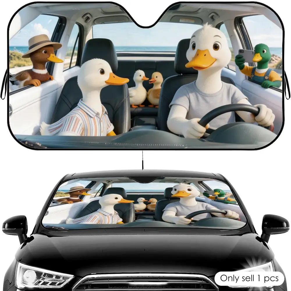 Duck Road Trip Crew Sun Visor Reusable Aluminum Foil Car Windshield Sun Visor UV Protector Heat Insulation Cover Shade
Duck Road Trip Crew Sun Visor Reusable Aluminum Foil Car Windshield Sun Visor UV Protector Heat Insulation Cover Shade