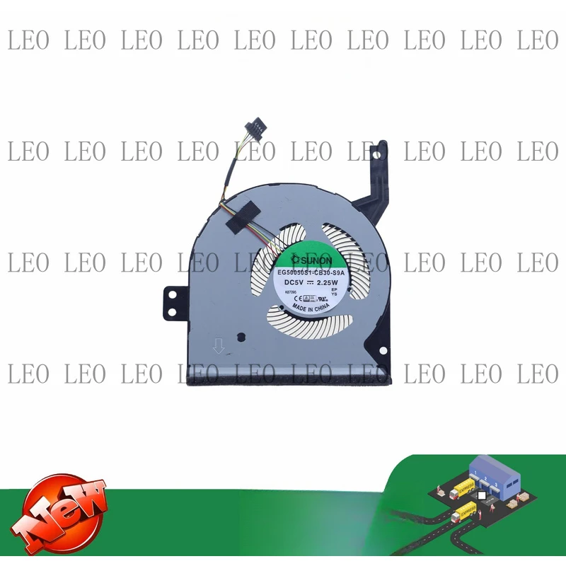 SS Laptop CPU Cooling Fan EG50050S1-CB30 -S9A DC5V 2.25W 4-Pin
SS Laptop CPU Cooling Fan EG50050S1-CB30 -S9A DC5V 2.25W 4-Pin