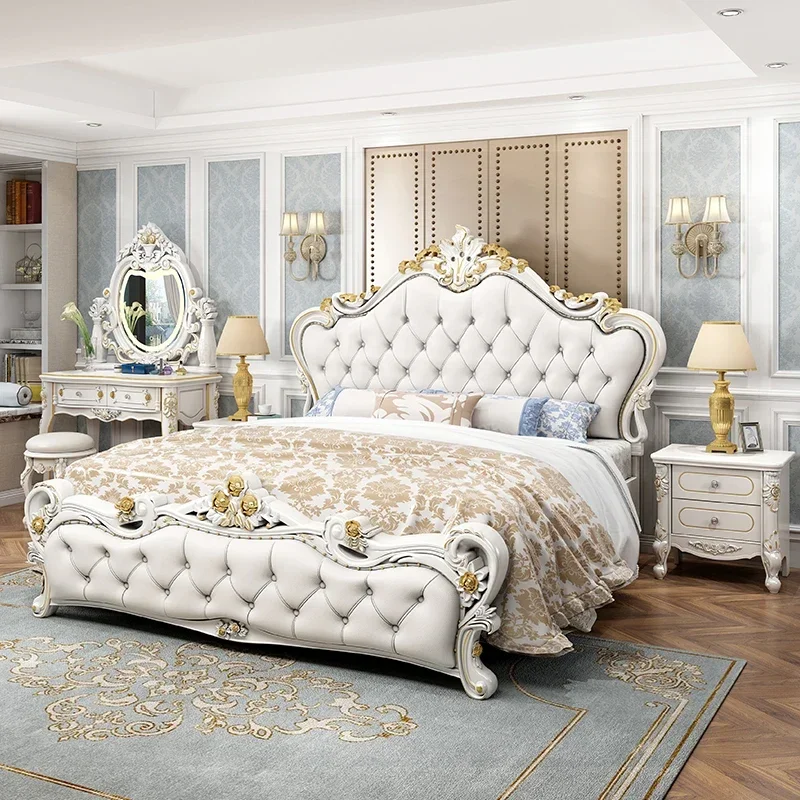 Modern Whitr Bed Nordic Double King High End Headboard Bedroom Double Bed Girl Sleeping Letti Matrimoniali Home Furniture
Modern Whitr Bed Nordic Double King High End Headboard Bedroom Double Bed Girl Sleeping Letti Matrimoniali Home Furniture
