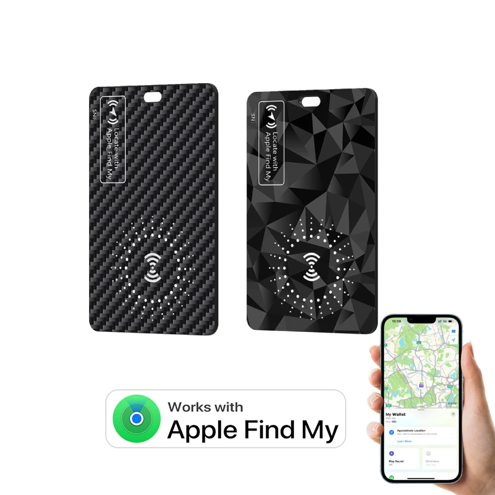 Ultra Slim Tracking Card Wireless Charging Tracker Card Works with Apple Find My (iOS Only) Waterproof Smart Tag Wallet Tracker
Ultra Slim Tracking Card Wireless Charging Tracker Card Works with Apple Find My (iOS Only) Waterproof Smart Tag Wallet Tracker