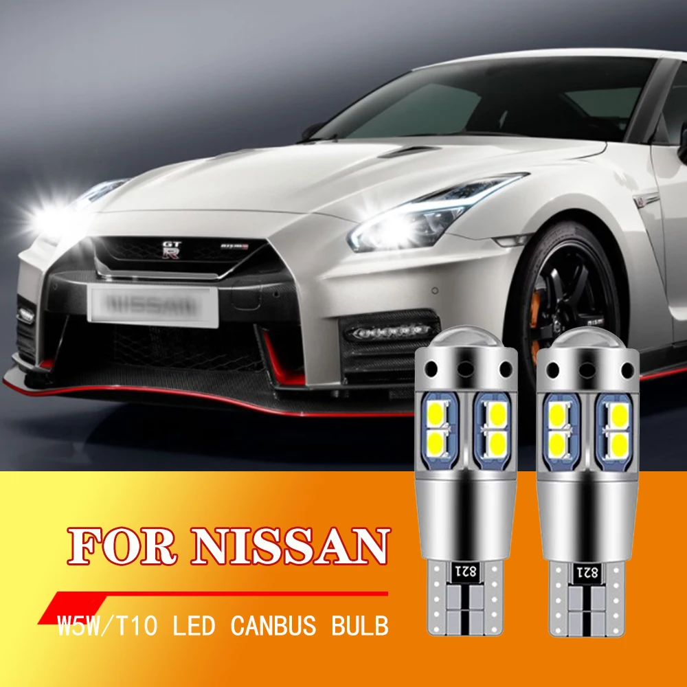 2pc For Nissan GT-R Juke Leaf Maxima Micra NV200 Pulsar Qashqai Note Tiida Murano LED Clearance Light Parking Lamp Bulb W5W T10
2pc For Nissan GT-R Juke Leaf Maxima Micra NV200 Pulsar Qashqai Note Tiida Murano LED Clearance Light Parking Lamp Bulb W5W T10