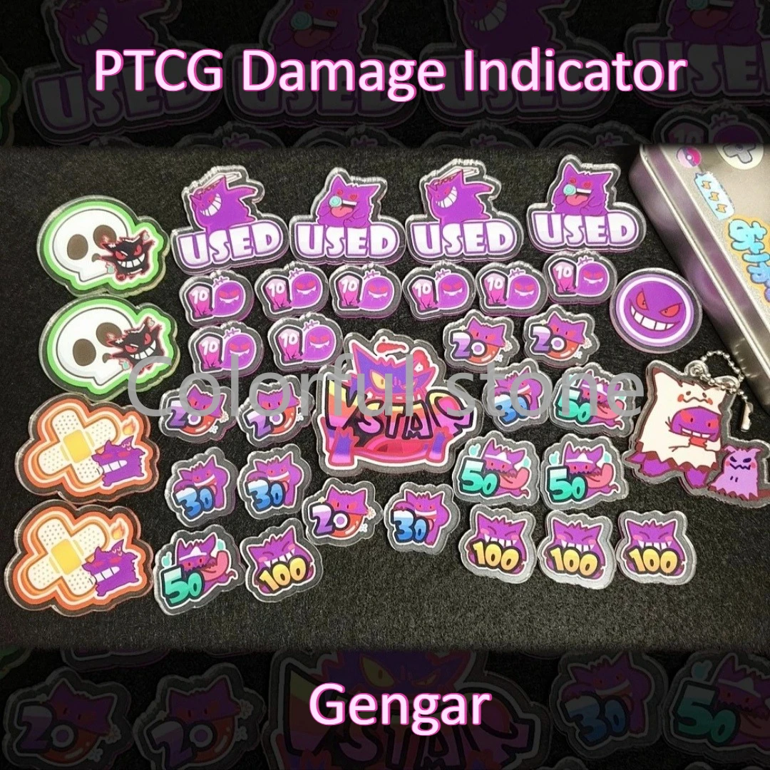 PTCG Pokemon Match счетчик повреждений индикатор повреждений Gengar б/у доска Vstar Borad ролевая игра акриловая игрушка в подарок
PTCG Pokemon Match счетчик повреждений индикатор повреждений Gengar б/у доска Vstar Borad ролевая игра акриловая игрушка в подарок