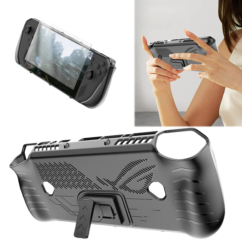 For Asus ROG Ally X TPU Protective Case Cover Shockproof with Stand Protector Shell Sleeve with Joystick Caps & Screen Protector
For Asus ROG Ally X TPU Protective Case Cover Shockproof with Stand Protector Shell Sleeve with Joystick Caps & Screen Protector