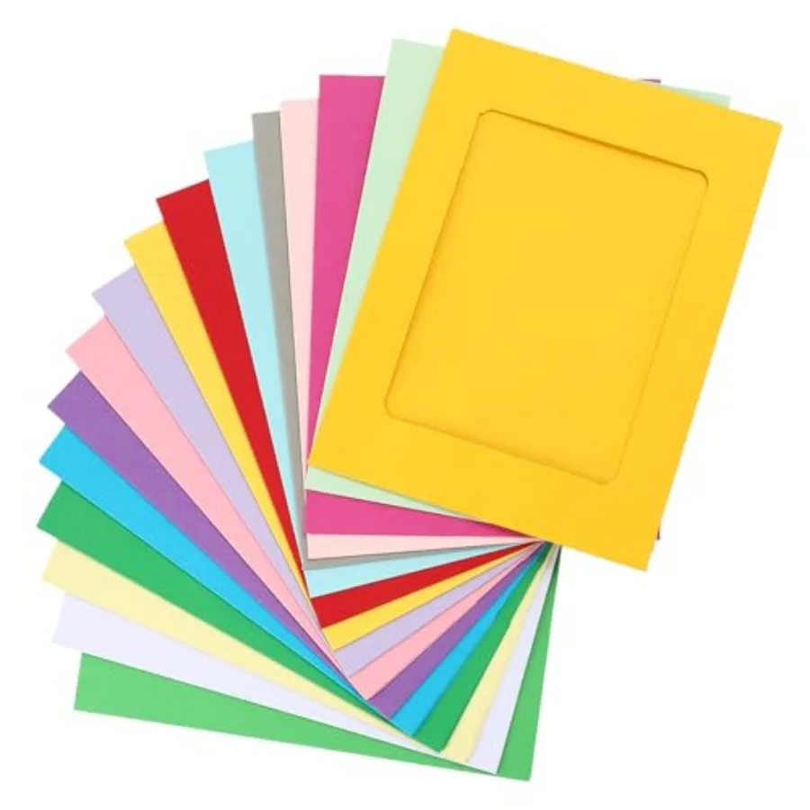 32 Pack Paper Picture Frames 4x6, Colorful Paper Photo Frames, Cardboard Picture Frames for Home Office Classroom Wall Decor
32 Pack Paper Picture Frames 4x6, Colorful Paper Photo Frames, Cardboard Picture Frames for Home Office Classroom Wall Decor