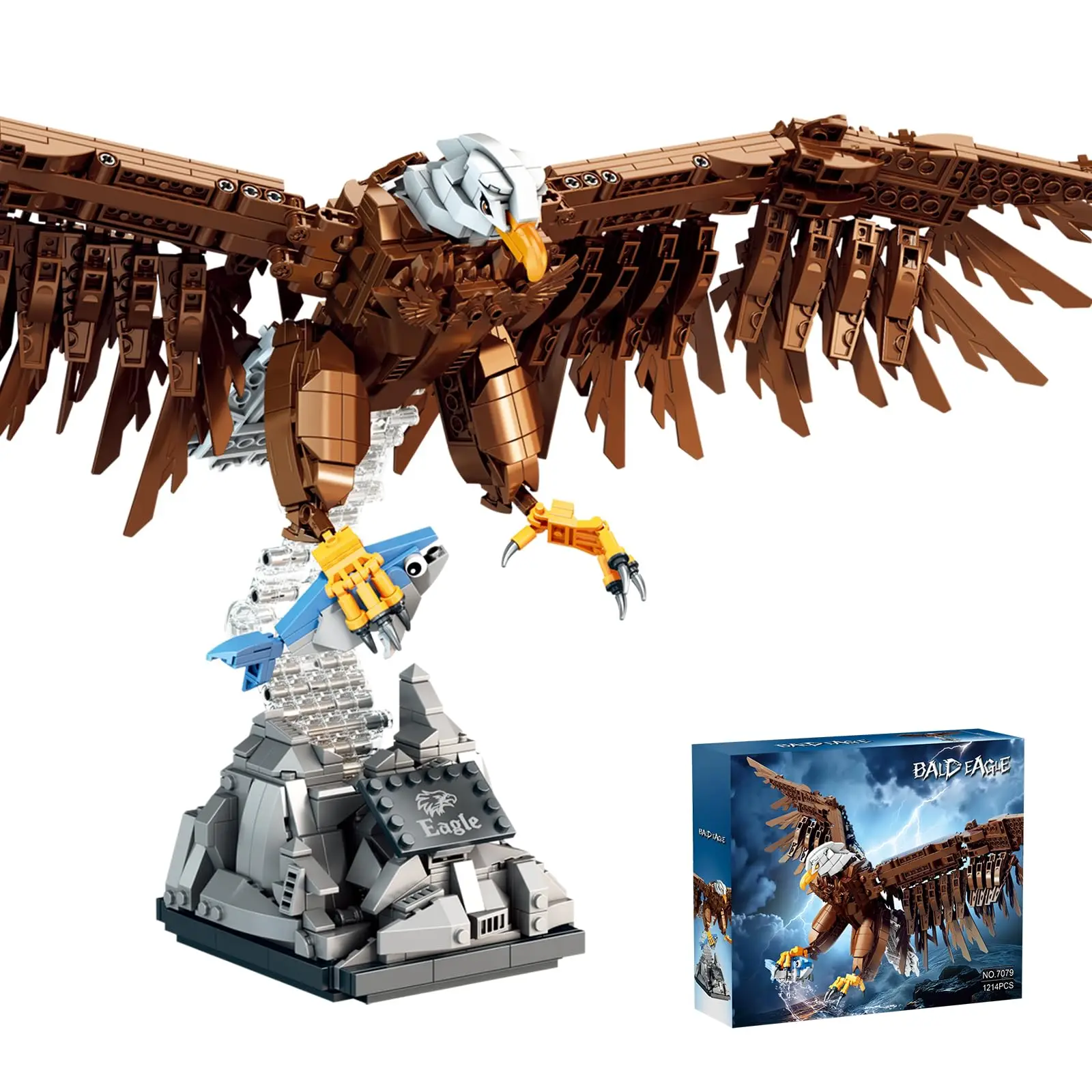 Bald Eagle Building Blocks Set Realistic Bird Animal Model Ideal Gift for Adults Teens (1214Pcs)
Bald Eagle Building Blocks Set Realistic Bird Animal Model Ideal Gift for Adults Teens (1214Pcs)