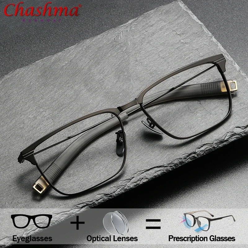 Chashma, мужские очки из чистого титана, готовые очки по рецепту, оправа для очков с широким лицом, гибкие очки с длинными дужками 150 мм
Chashma, мужские очки из чистого титана, готовые очки по рецепту, оправа для очков с широким лицом, гибкие очки с длинными дужками 150 мм