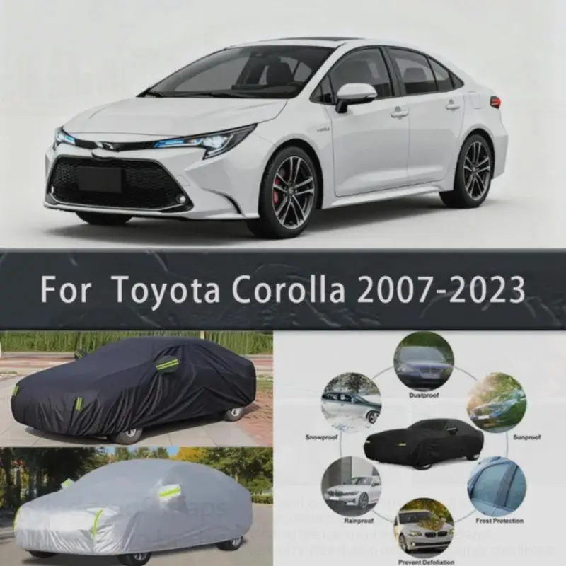 Для Toyota Corolla 2007 2023, водонепроницаемый пылезащитный наружный защитный козырек, внешние аксессуары, автомобильные чехлы
Для Toyota Corolla 2007 2023, водонепроницаемый пылезащитный наружный защитный козырек, внешние аксессуары, автомобильные чехлы