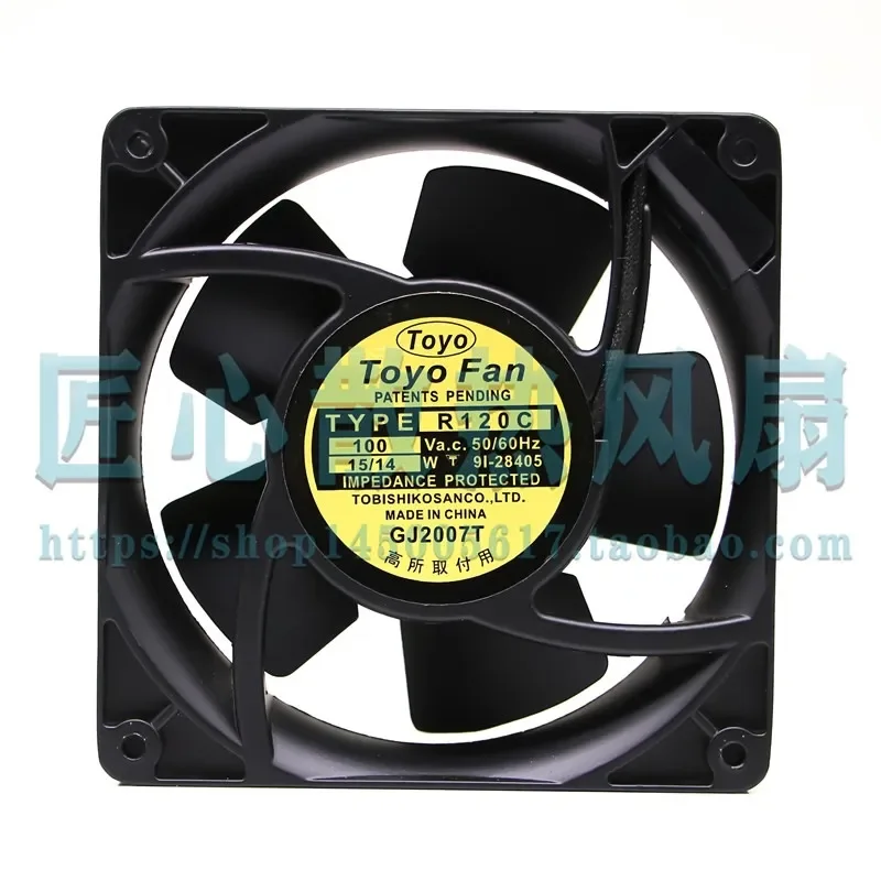 for TOYO FAN UT120C R120C AC100V 15 14W 12cm AC Cooling Fan 12038
for TOYO FAN UT120C R120C AC100V 15 14W 12cm AC Cooling Fan 12038