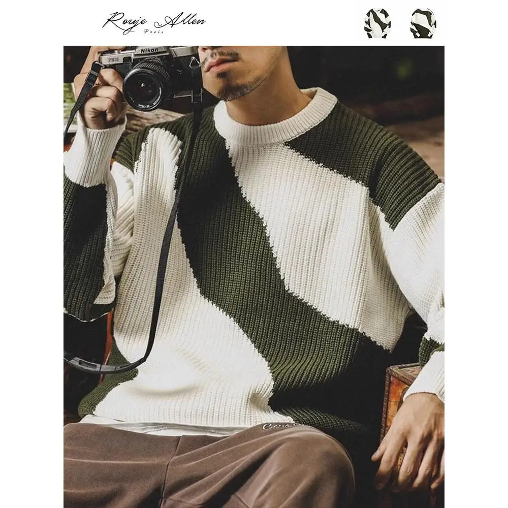 Мужской утепленный свитер Laid-ba с круглым вырезом, свободный крой, повседневная комфортная верхняя одежда из полиэстера, осенний, с длинными рукавами
Мужской утепленный свитер Laid-ba с круглым вырезом, свободный крой, повседневная комфортная верхняя одежда из полиэстера, осенний, с длинными рукавами