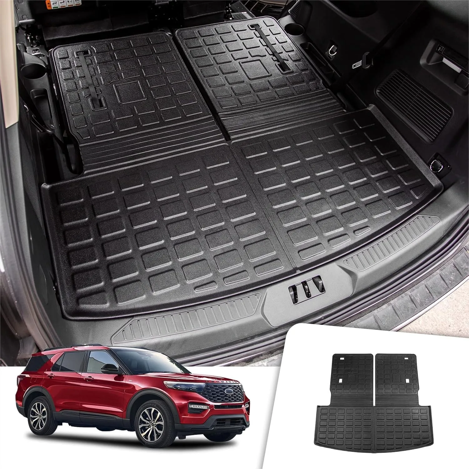 Cargo Mat Compatible with Ford Explorer 2020-2026 6&7 Passenger Trunk Liner Back Seat Cover Protector TPE Waterproof
Cargo Mat Compatible with Ford Explorer 2020-2026 6&7 Passenger Trunk Liner Back Seat Cover Protector TPE Waterproof