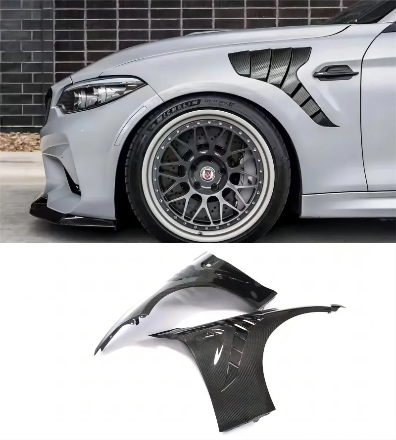 Dry Carbon Fiber Car Front Side Fender Vents Trim Cover For BMW 2 Series F87 M2 M2C 2016-2020 Car Exterior Front Side Fender FRP
Dry Carbon Fiber Car Front Side Fender Vents Trim Cover For BMW 2 Series F87 M2 M2C 2016-2020 Car Exterior Front Side Fender FRP