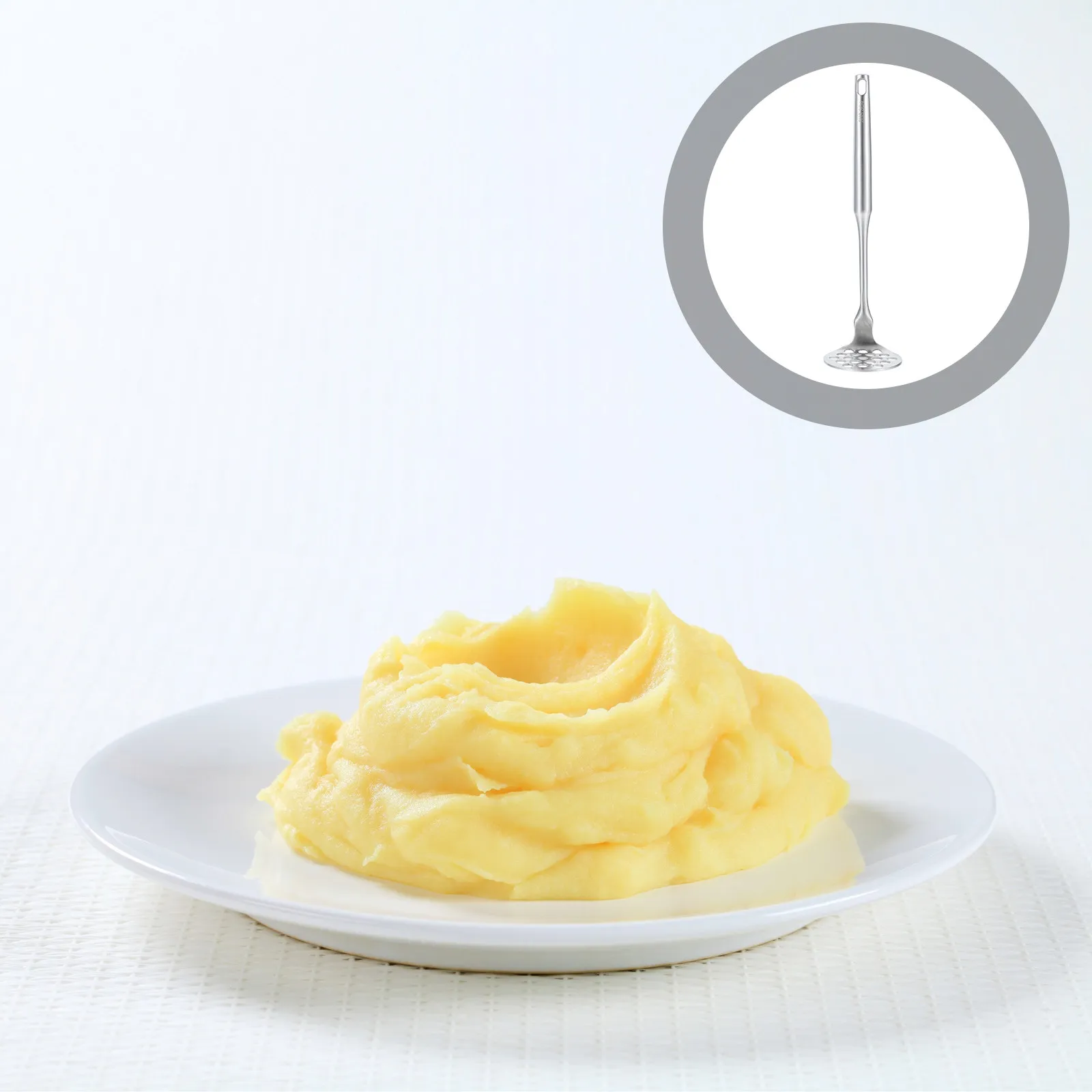Manual Stainless Steel Potato Ricer Baby Food Masher Heavy Duty Presser for Mashing Potatoes Garlic Vegetables Ergonomic Handle
Manual Stainless Steel Potato Ricer Baby Food Masher Heavy Duty Presser for Mashing Potatoes Garlic Vegetables Ergonomic Handle