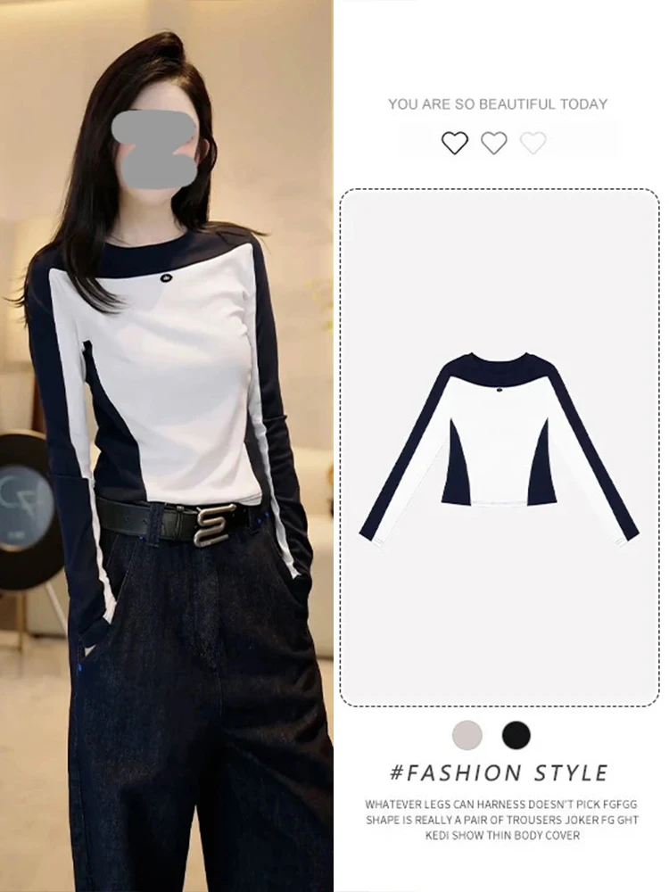 Slim Fit American Sle Long Sve T-irt Women's Base Layer Top Color Blo Design Spring Autumn New Arrival Faionable
Slim Fit American Sle Long Sve T-irt Women's Base Layer Top Color Blo Design Spring Autumn New Arrival Faionable