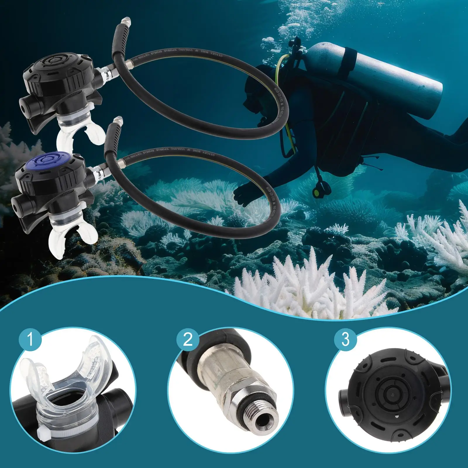 2-й регулятор для подводного плавания на сцене, подводное оборудование, исследователь, водные виды спорта, подводное плавание с прозрачным мундштуком, контроллер трубки
2-й регулятор для подводного плавания на сцене, подводное оборудование, исследователь, водные виды спорта, подводное плавание с прозрачным мундштуком, контроллер трубки