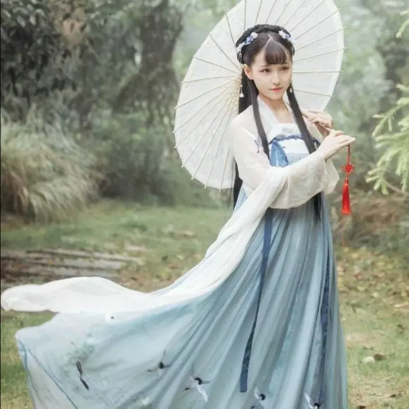 Hanfu female ancient dress fairy skirt chest-length skirt, summer dress daily ancient style fresh and elegant Tang suit
Hanfu female ancient dress fairy skirt chest-length skirt, summer dress daily ancient style fresh and elegant Tang suit