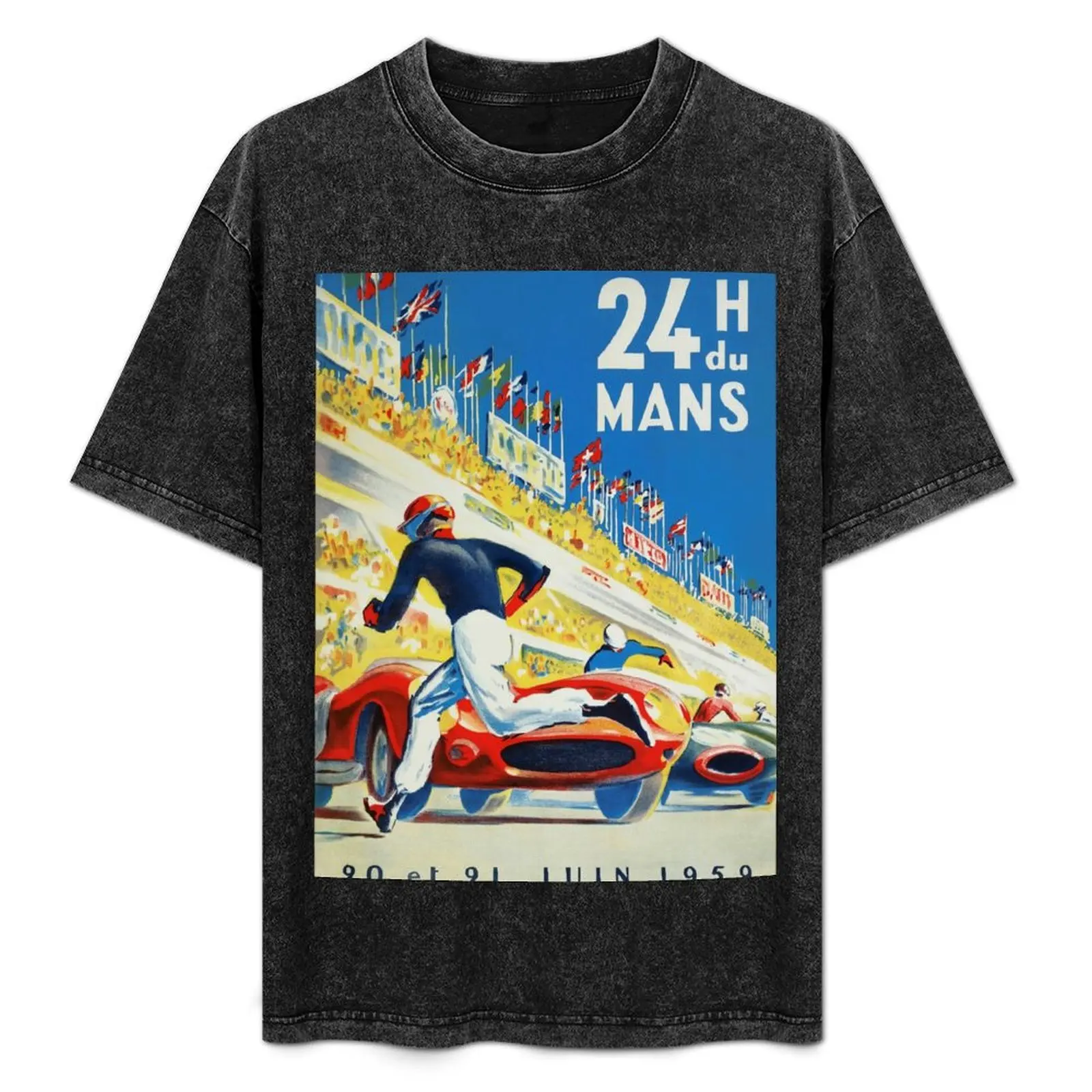 Le Mans, 24 Hour Car Race, 1959 Car Race Vintage Poster T-Shirt Casual All Match Short Sleeve T-Shirt
Le Mans, 24 Hour Car Race, 1959 Car Race Vintage Poster T-Shirt Casual All Match Short Sleeve T-Shirt
