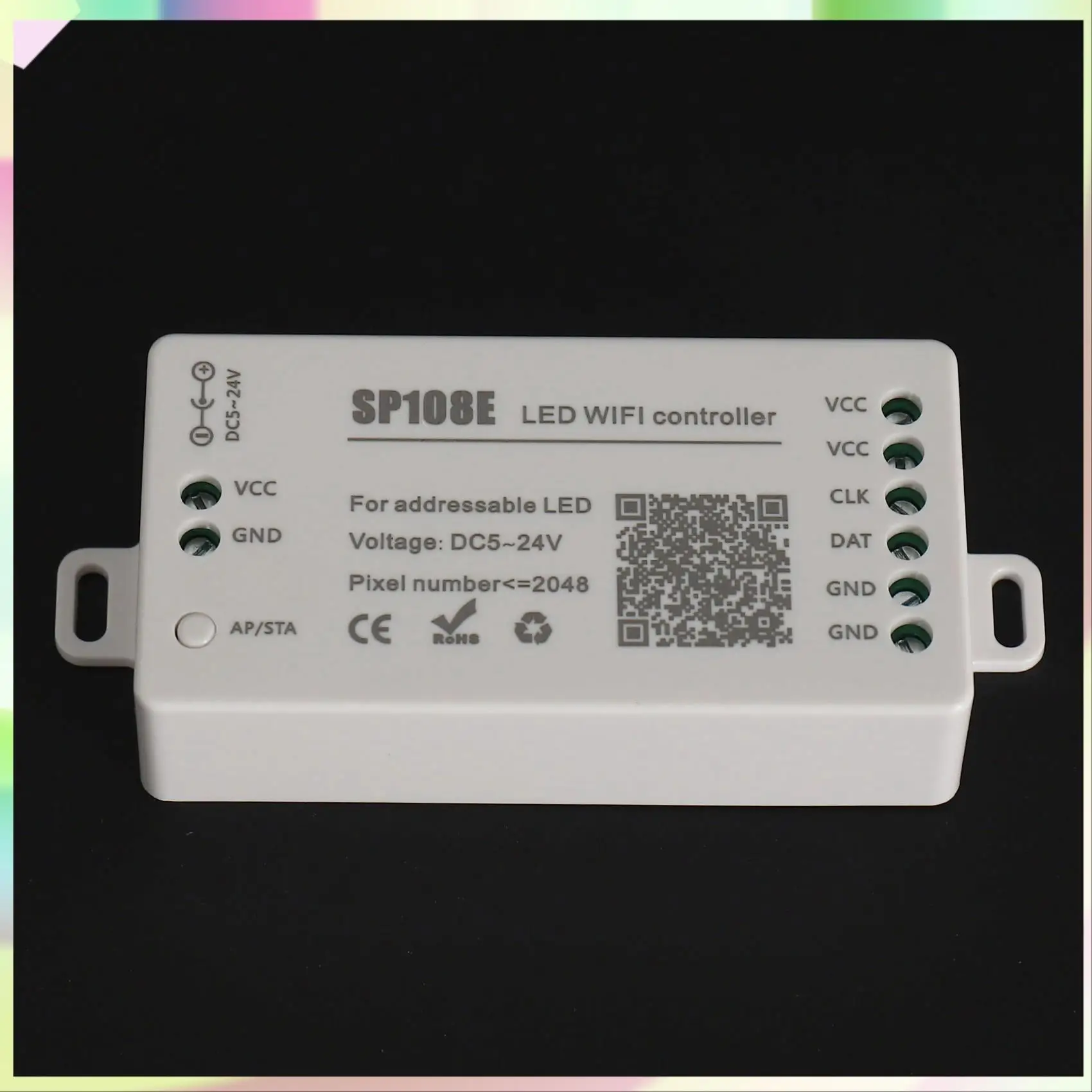 B23B 2X SP108E Светодиодный контроллер Wi-Fi Magic WS2812B WS2813 и т. д. Модуль светодиодной ленты Light Smart APP Беспроводное управление IOS 10/Android
B23B 2X SP108E Светодиодный контроллер Wi-Fi Magic WS2812B WS2813 и т. д. Модуль светодиодной ленты Light Smart APP Беспроводное управление IOS 10/Android
