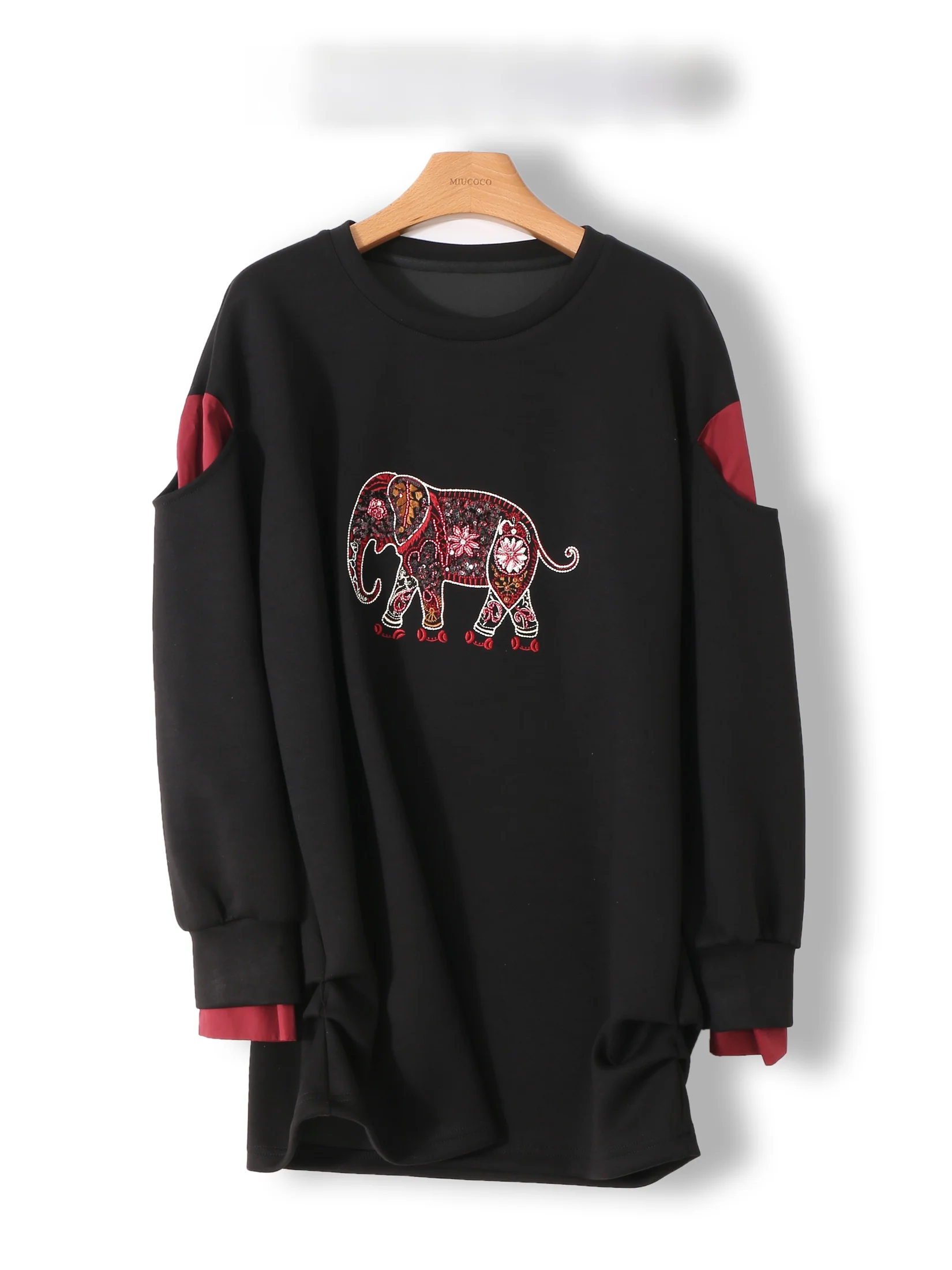 Fashionable Embroidered Loose Fit Mid-Length Sweatshirt Top Large Size Women's Trendy Clothing Korean Style round Neck Long S...
Fashionable Embroidered Loose Fit Mid-Length Sweatshirt Top Large Size Women's Trendy Clothing Korean Style round Neck Long S...