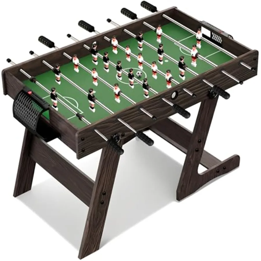 Folding Foosball Table 4' x 2' Full Competition Size Foldable Space Saving Table Soccer for Home Arcade Game Room for Indoor or
Folding Foosball Table 4' x 2' Full Competition Size Foldable Space Saving Table Soccer for Home Arcade Game Room for Indoor or