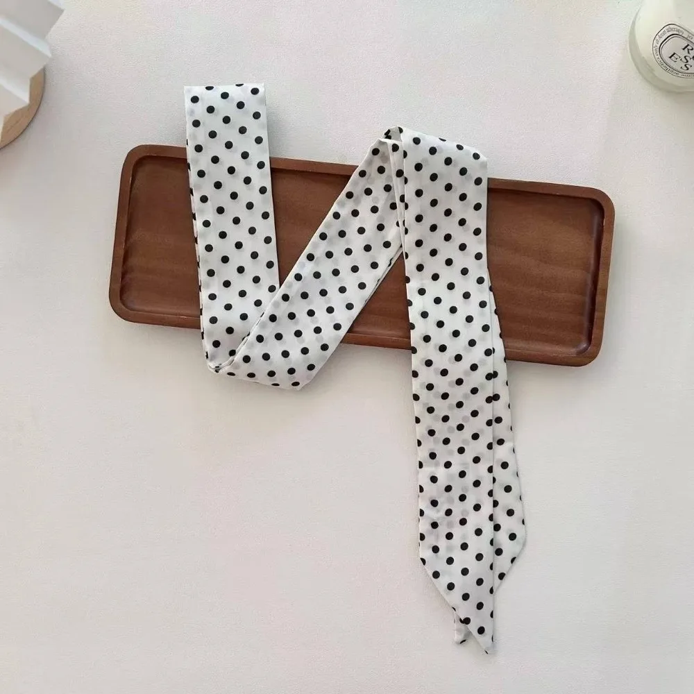 Vintage Versatile Polka Dot Scarf Korean Version Streetwear Style Skinny Scarf Neck Scarf for Women
Vintage Versatile Polka Dot Scarf Korean Version Streetwear Style Skinny Scarf Neck Scarf for Women