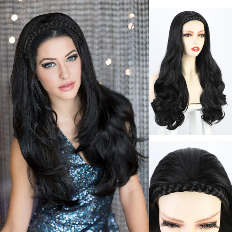 Synthetic braid for women, long wavy , non-detachable headband wig
Synthetic braid for women, long wavy , non-detachable headband wig