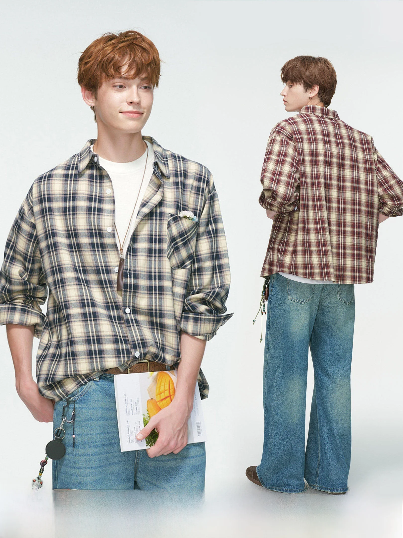 Dream Made American Retro Plaid Long Sleeve Men's Casual Shirt Spring Autumn Trendy Brand Couple's Outerwear Loose Fit Cotton...
Dream Made American Retro Plaid Long Sleeve Men's Casual Shirt Spring Autumn Trendy Brand Couple's Outerwear Loose Fit Cotton...