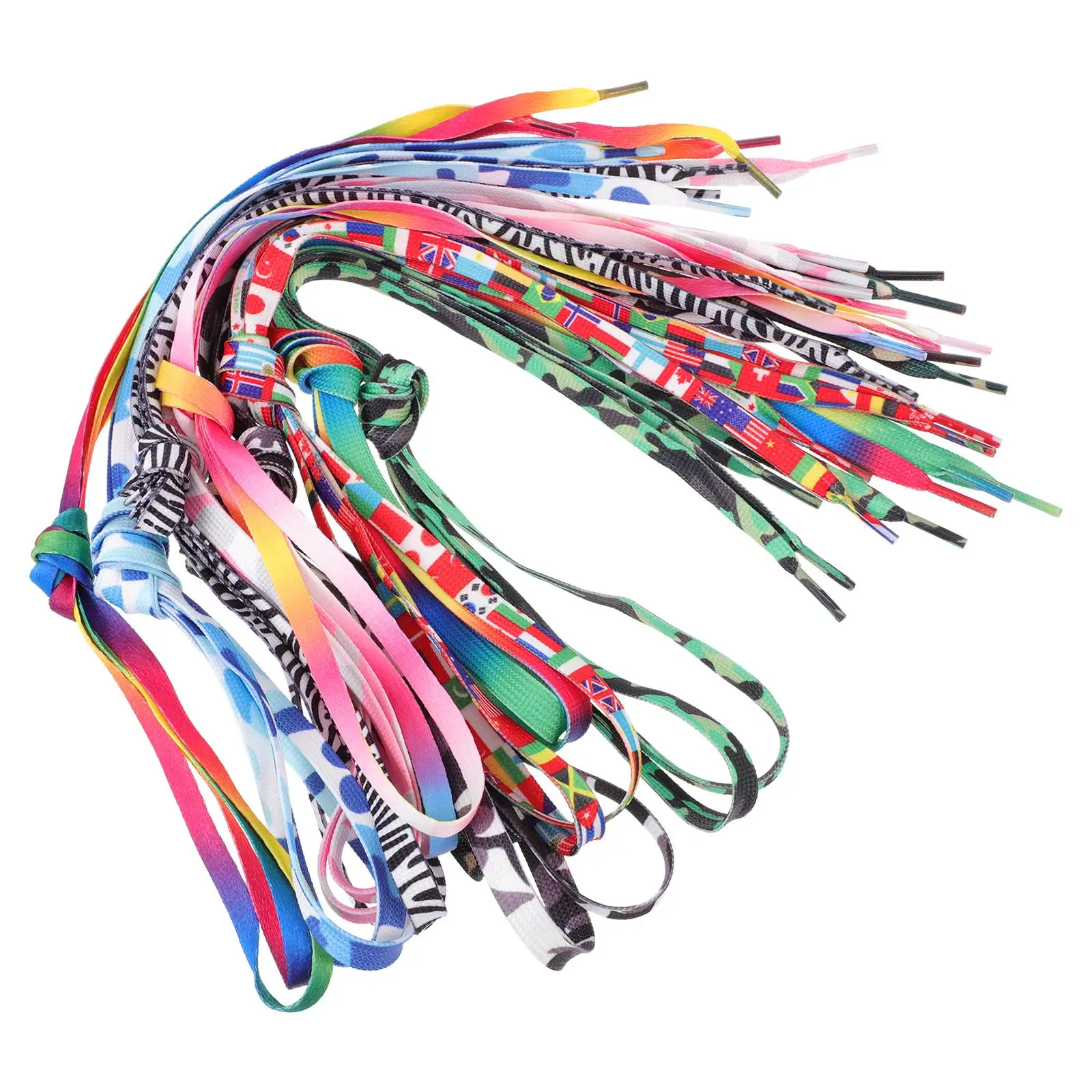 10 Pcs Flat Nylon Shoelaces for Sneakers Colorful Laces High Strength Printing Outdoor Fashionable Accessories
10 Pcs Flat Nylon Shoelaces for Sneakers Colorful Laces High Strength Printing Outdoor Fashionable Accessories