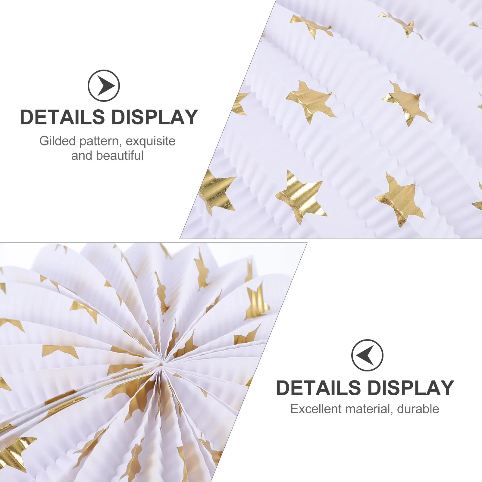 2 Pcs Gold-stitched Paper Lantern Wedding Decor Party Decoration Hanging Lanterns Props Ceiling Layout Folding Iron
2 Pcs Gold-stitched Paper Lantern Wedding Decor Party Decoration Hanging Lanterns Props Ceiling Layout Folding Iron
