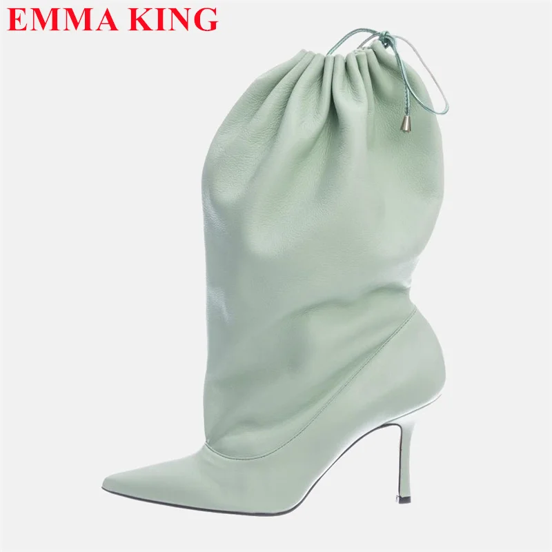 2023 Autumn Winter Pointed Toe Ladies Ankle Boots Elastic Band Pleated Party Boots Woman High Heels Short Boots Women's Shoes
2023 Autumn Winter Pointed Toe Ladies Ankle Boots Elastic Band Pleated Party Boots Woman High Heels Short Boots Women's Shoes