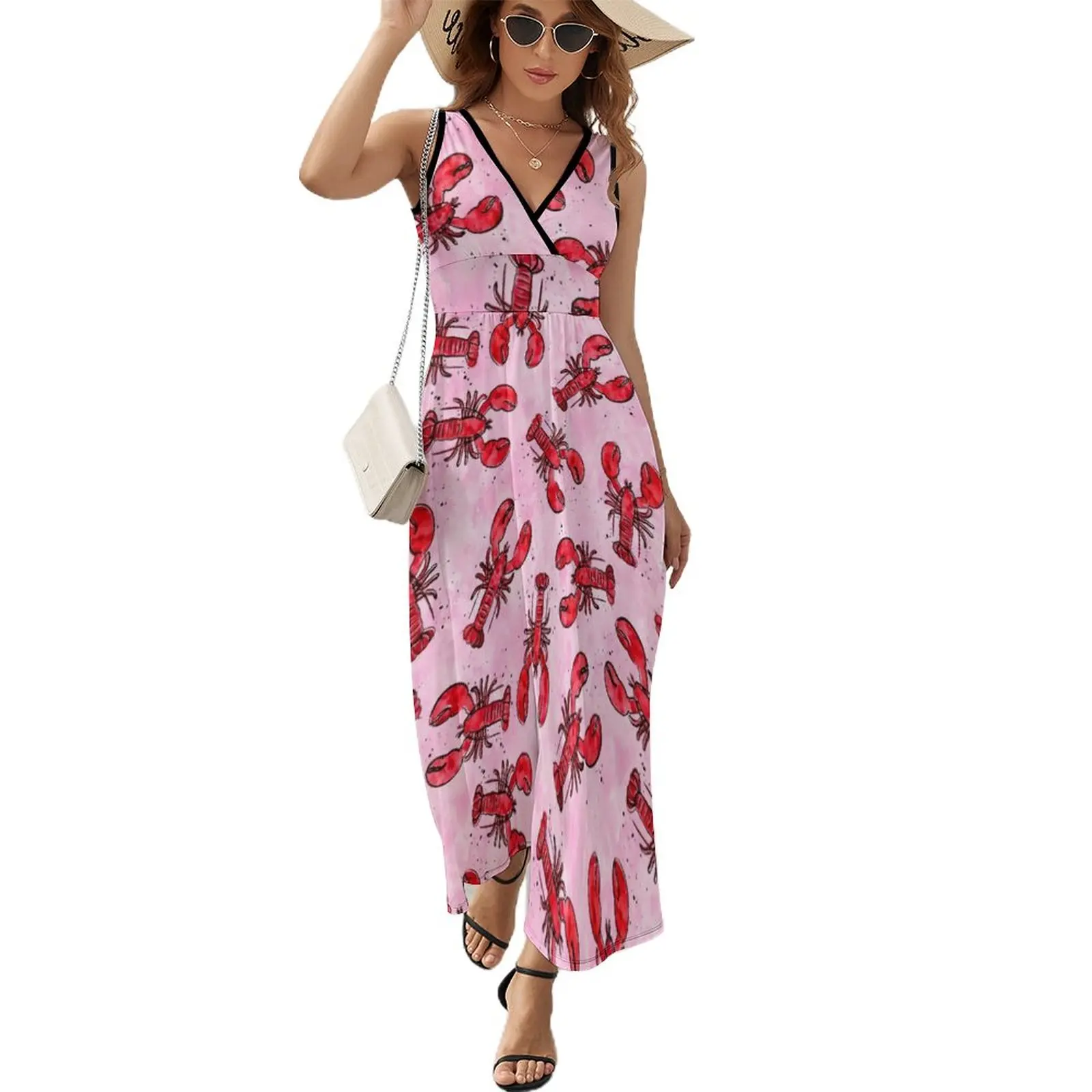 lobsters - ink and watercolor - red on pink Sleeveless Dress women's dresses luxury women clothing 2023 new arrivals
lobsters - ink and watercolor - red on pink Sleeveless Dress women's dresses luxury women clothing 2023 new arrivals