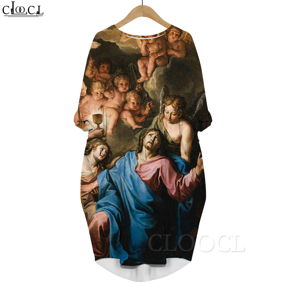 CLOOCL Popular Dress Faith In Christian Jesus 3D Printed Loose Casual Dress Long Sleeve Pocket Dress Party Dress Dropshipping
CLOOCL Popular Dress Faith In Christian Jesus 3D Printed Loose Casual Dress Long Sleeve Pocket Dress Party Dress Dropshipping