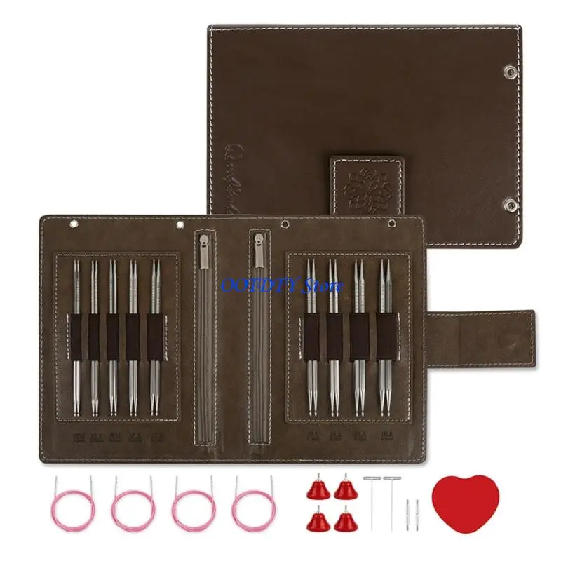 367A Stainless Steel Hexagonal Waterdrops Circular Knitting Needle Detachable Set
367A Stainless Steel Hexagonal Waterdrops Circular Knitting Needle Detachable Set