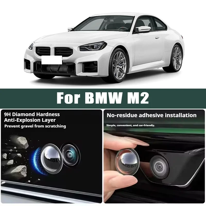 Car Camera Lens Protector 2PCS Rear View Backup Camera Cover 360° Camera Protection Anti Scratch Waterproof for BMW M2