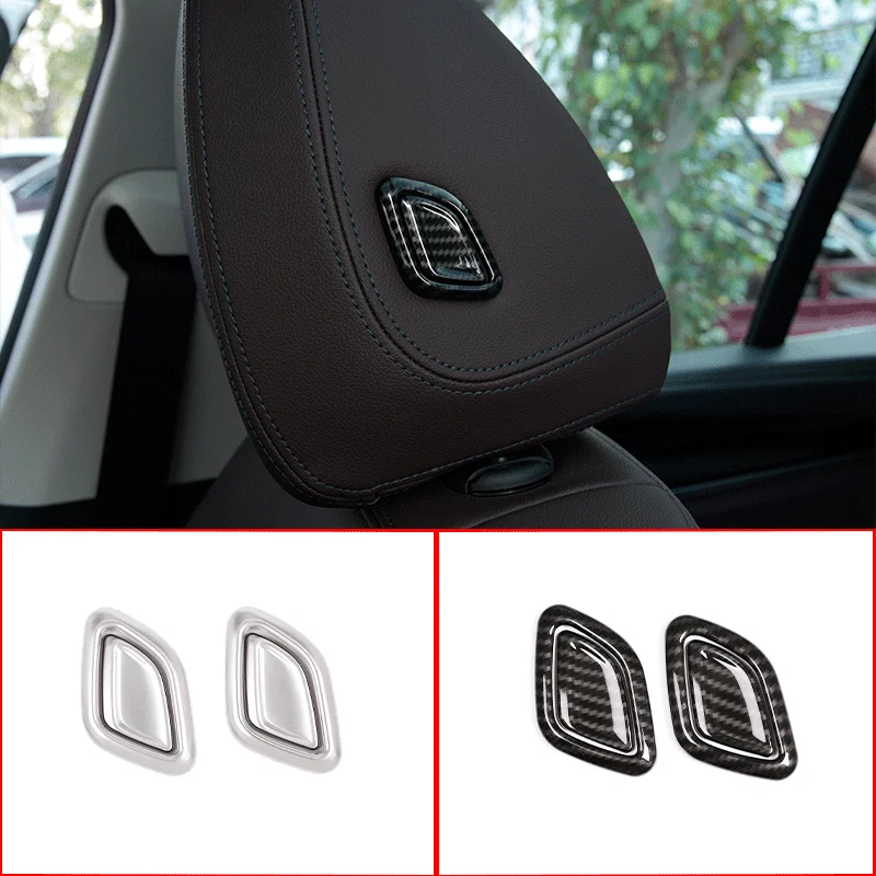 For 2018-2021 BMW X3 X4 G01 G02 ABS Carbon Fiber Car Styling Car Seat Headrest Button Cover Sticker Car Interior Accessories
For 2018-2021 BMW X3 X4 G01 G02 ABS Carbon Fiber Car Styling Car Seat Headrest Button Cover Sticker Car Interior Accessories