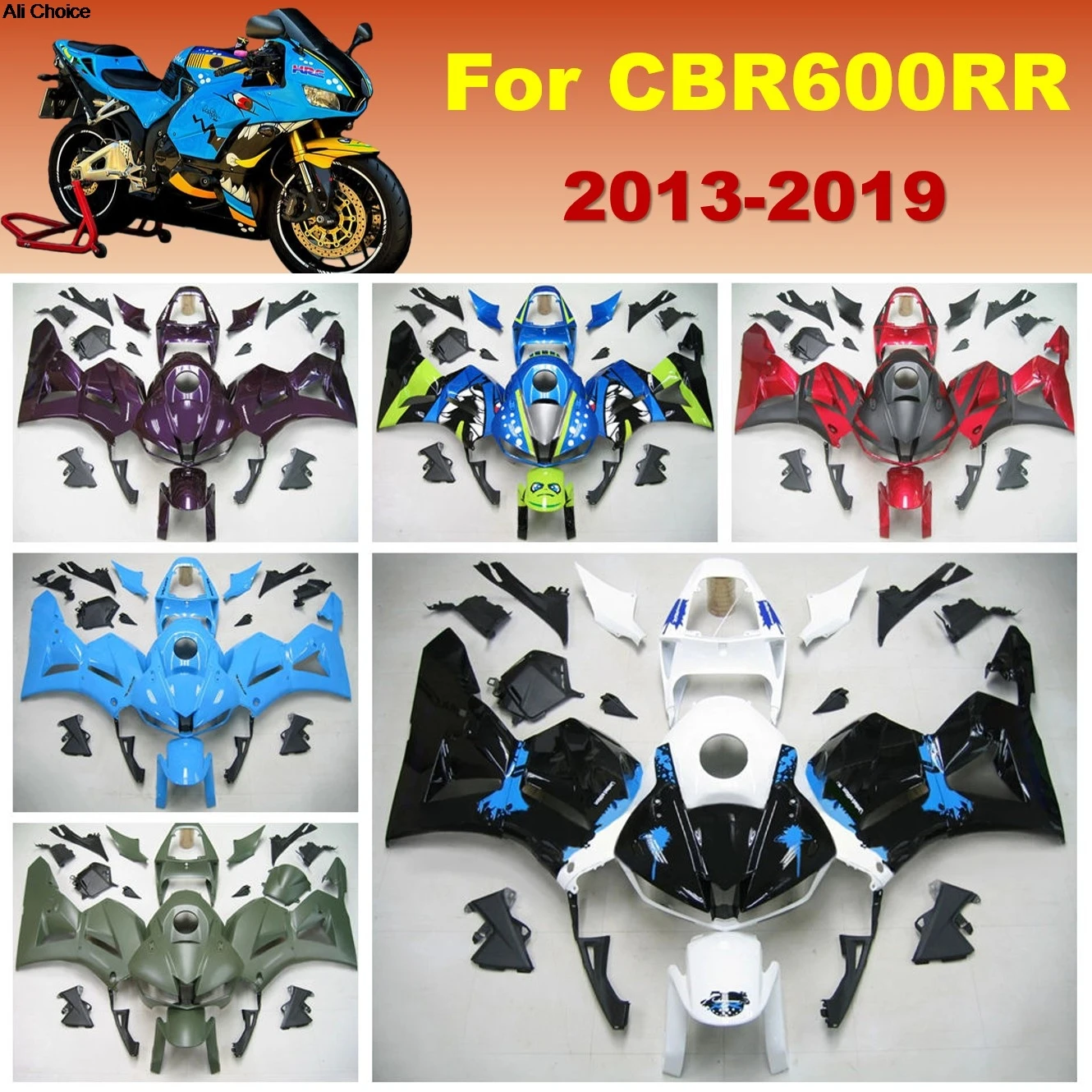 Custom Plastic Injection ABS Fairing Kit For Honda CBR600RR 2013-2019 CBR 600 RR CBR600 Full Motorcycle kit
Custom Plastic Injection ABS Fairing Kit For Honda CBR600RR 2013-2019 CBR 600 RR CBR600 Full Motorcycle kit