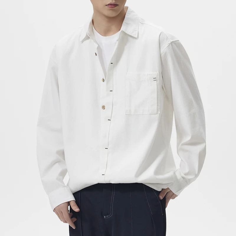 Fashion Vintage Breathable Casual Shirt Men Commuter Business Long Sleeve Loose Shirt Cityboy Streetwear Plus Size Shirts
Fashion Vintage Breathable Casual Shirt Men Commuter Business Long Sleeve Loose Shirt Cityboy Streetwear Plus Size Shirts