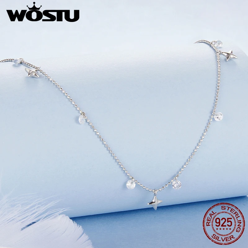 WOSTU 925 Sterling Silver Starry Sky Tassel Necklace With Zircon For Women Fine Jewelry Luxury Party Anniversary Gift
WOSTU 925 Sterling Silver Starry Sky Tassel Necklace With Zircon For Women Fine Jewelry Luxury Party Anniversary Gift