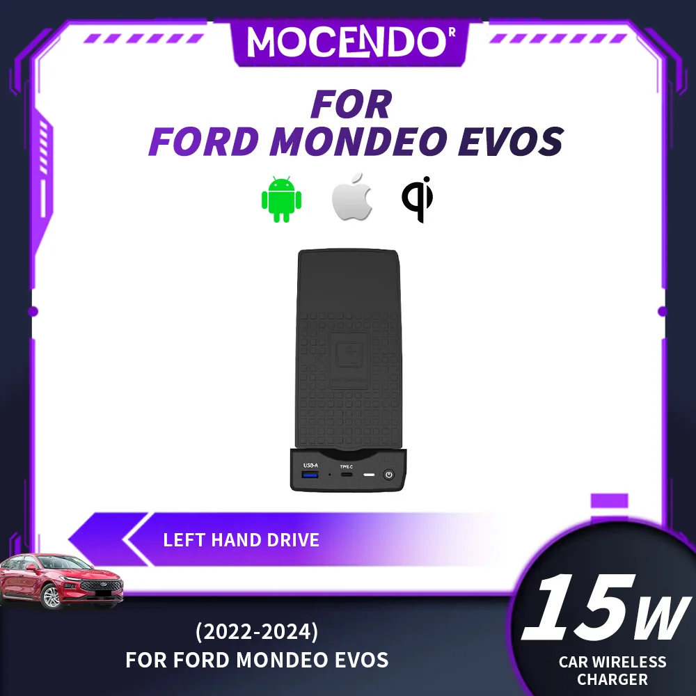 Car wireless charger For Ford Mondeo Ford EVOS 2022-2024 Charging plate phone Holder Fast charge accessories Interior Tuning
Car wireless charger For Ford Mondeo Ford EVOS 2022-2024 Charging plate phone Holder Fast charge accessories Interior Tuning