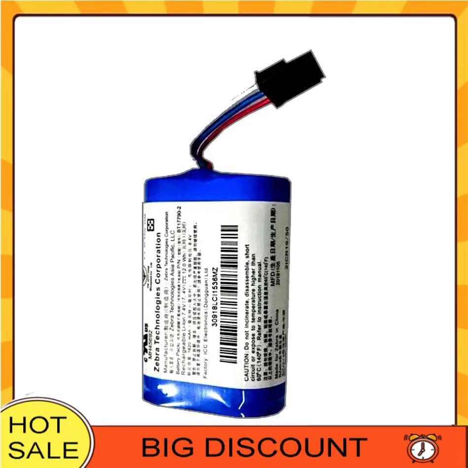 Durable Printer Battery 1500mAh Fast Charging BT17790-1 BT17790-2 MZ220 For Zebra MZ220, MZ320
Durable Printer Battery 1500mAh Fast Charging BT17790-1 BT17790-2 MZ220 For Zebra MZ220, MZ320