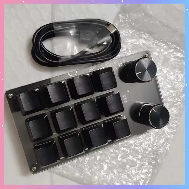 Programming Macro Custom Wired Mechanical Keyboard With 2 Knob RGB 9/10/12/15/16 Key Copy Paste Mini Button Gaming Keypad Gift
Programming Macro Custom Wired Mechanical Keyboard With 2 Knob RGB 9/10/12/15/16 Key Copy Paste Mini Button Gaming Keypad Gift