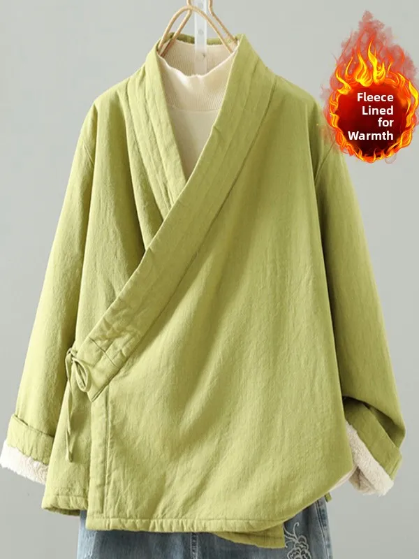 Женская одежда Jaet в стиле ретро в китайском стиле Zen, большие размеры Long Sve VNe Fd Gored, верхняя одежда с завязками спереди
Женская одежда Jaet в стиле ретро в китайском стиле Zen, большие размеры Long Sve VNe Fd Gored, верхняя одежда с завязками спереди