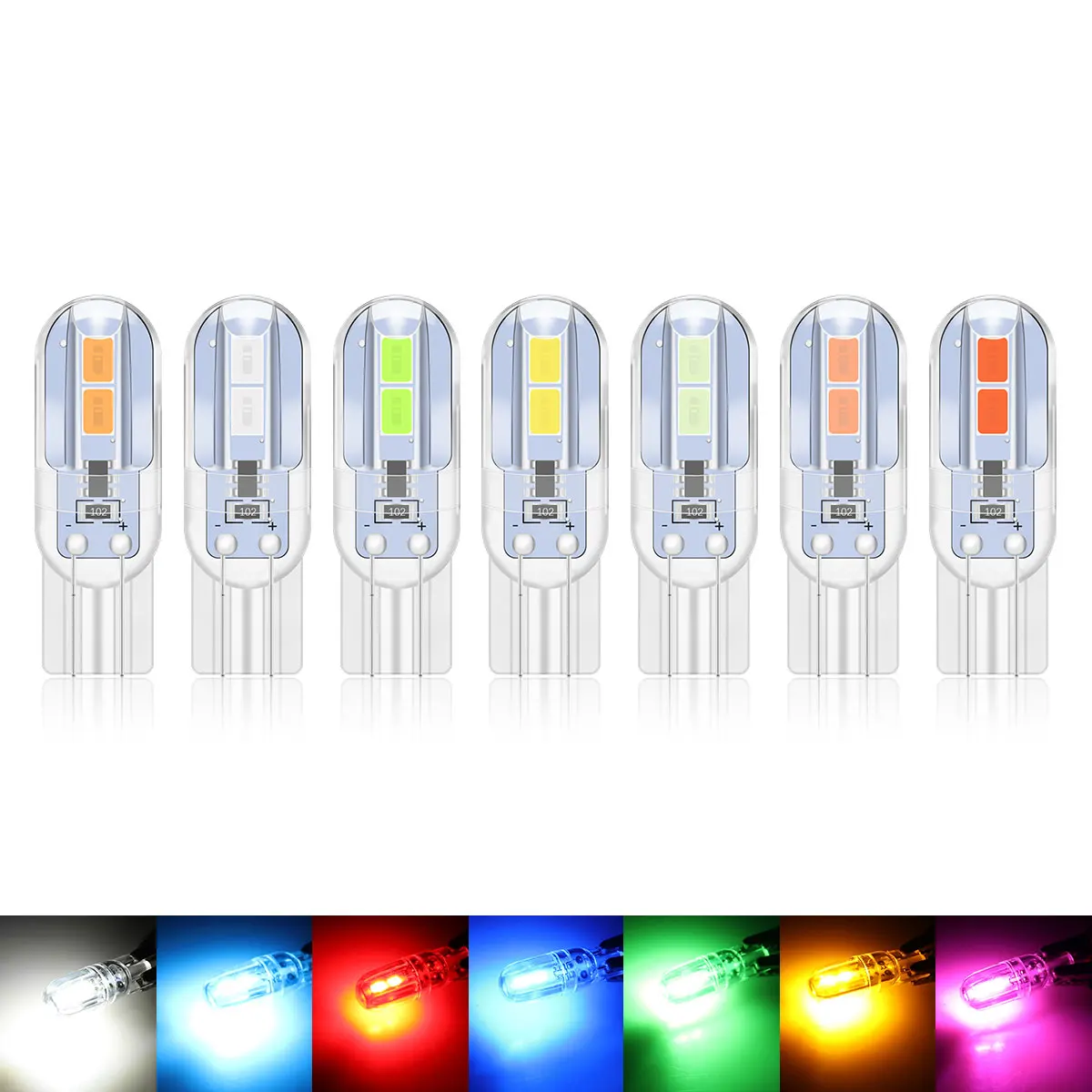 100PCS T10 W5W LED Bulbs 194 168 Canbus Car Interior Reading Light 12V Super Bright DRL Day Running Lamp 4SMD 2835 Chip for Car
100PCS T10 W5W LED Bulbs 194 168 Canbus Car Interior Reading Light 12V Super Bright DRL Day Running Lamp 4SMD 2835 Chip for Car